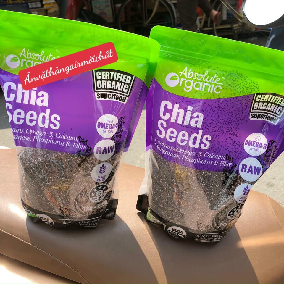 [DATE ĐẸP 12/2027]Hạt Chia Tím Hàng Úc Gói 1 Kg Loại 1