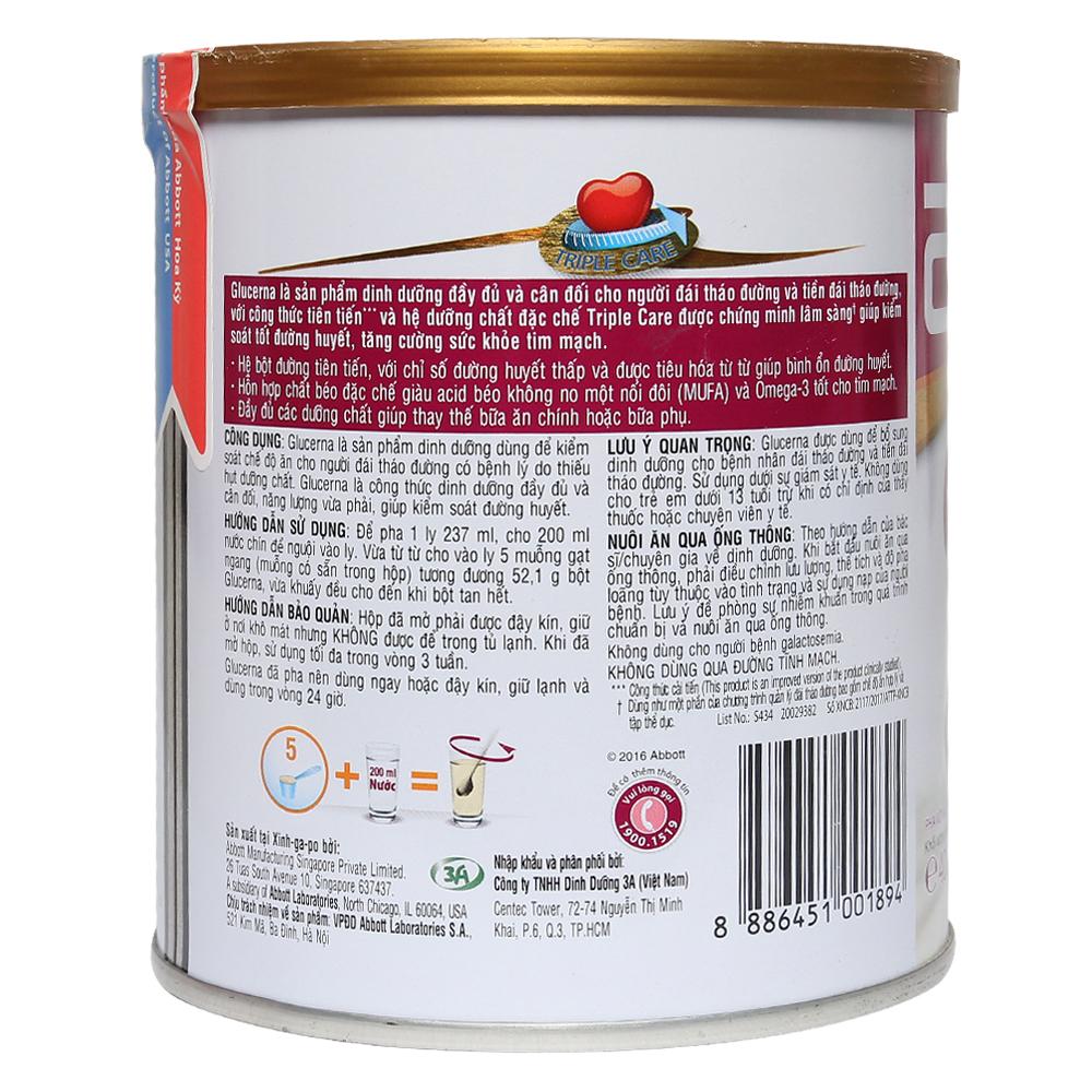 Sữa Bột Abbott Glucerna Cho Người Đái Tháo Đường lon 400g