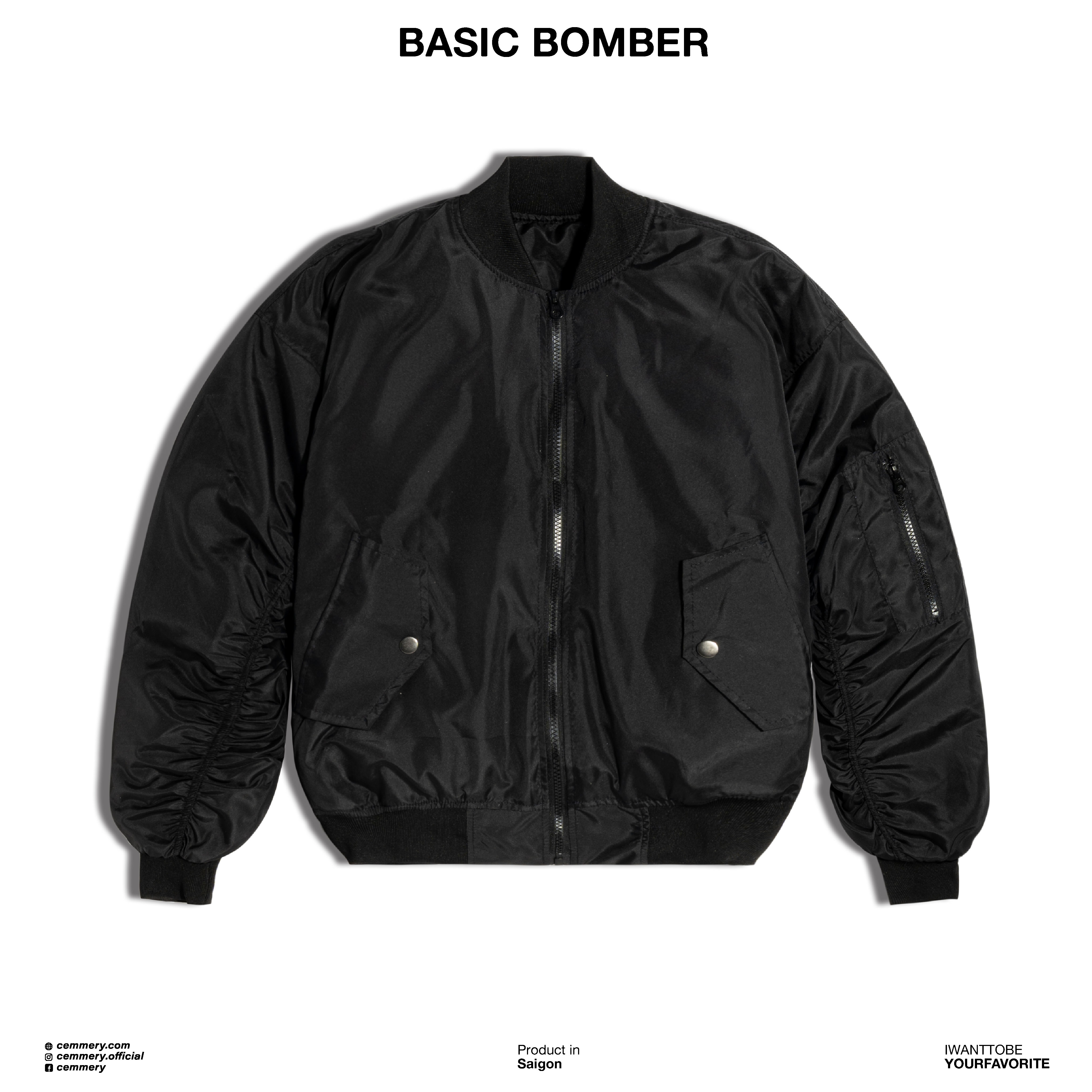 Áo Khoác Bomber LocalBrand Cemmery BASIC BOMBER 4 màu