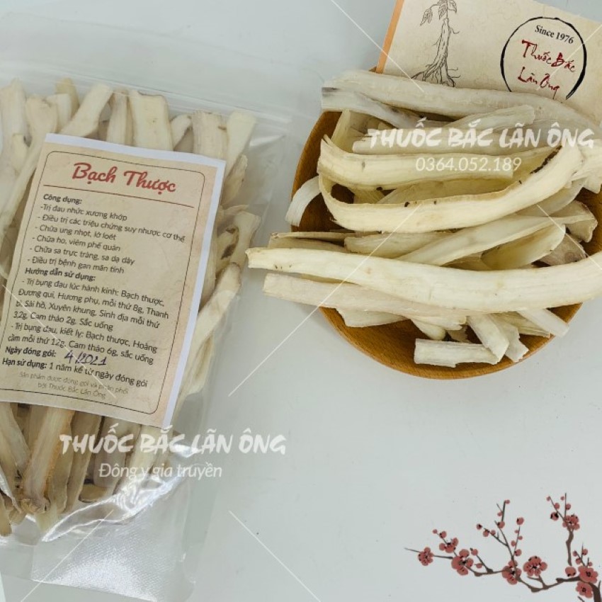 Dried White Ginseng Slices 500g, Dry, White, Fragrant - Lan Ong