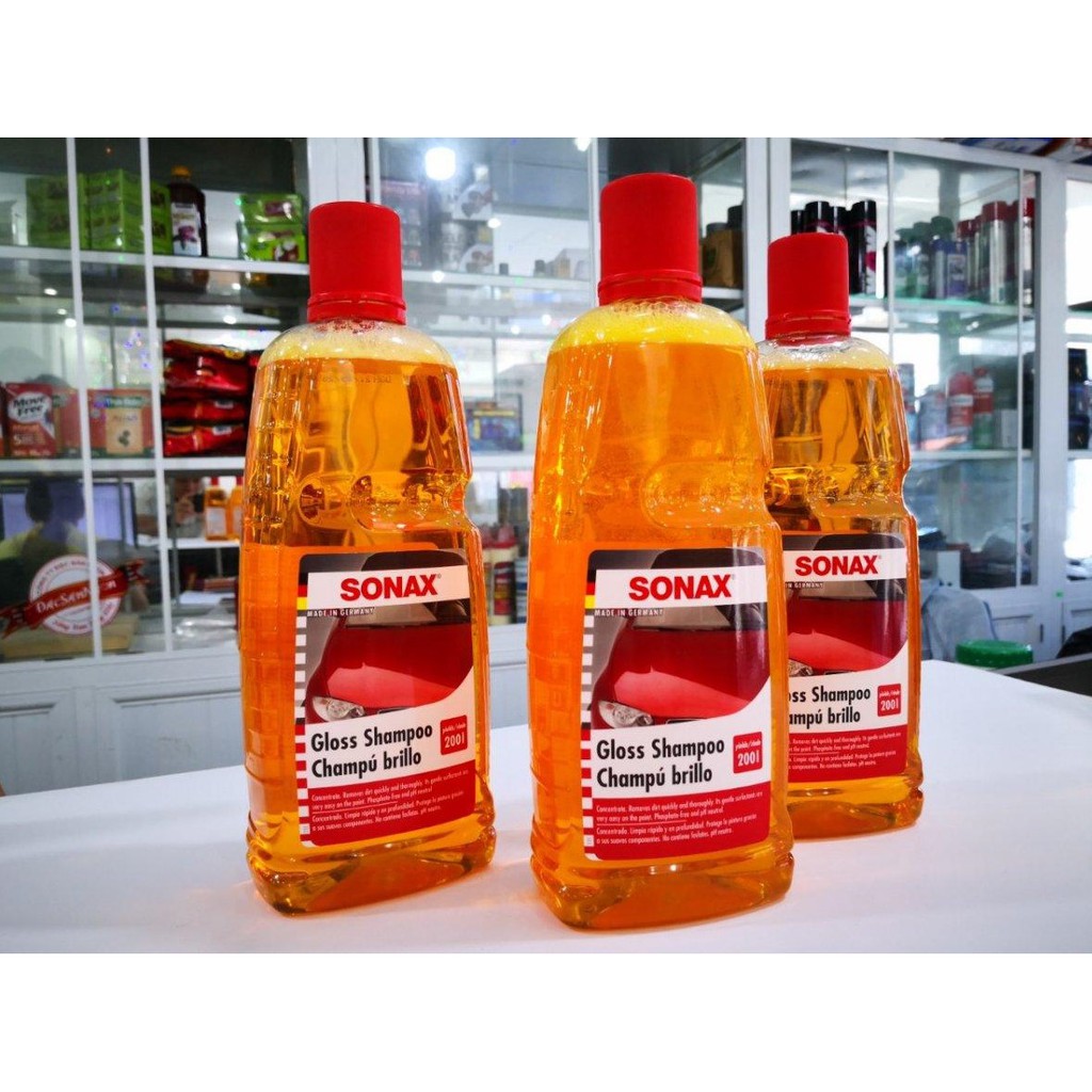 SONAX NƯỚC RỬA XE Ô TÔ ĐẬM ĐẶC (GLOSS SHAMPOO CONCENTRATE 314300)
