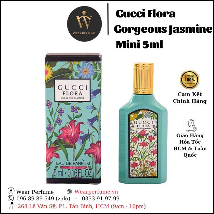 Nước Hoa Nữ Gucci Flora Gorgeous Jasmine EDP Mini 5ml