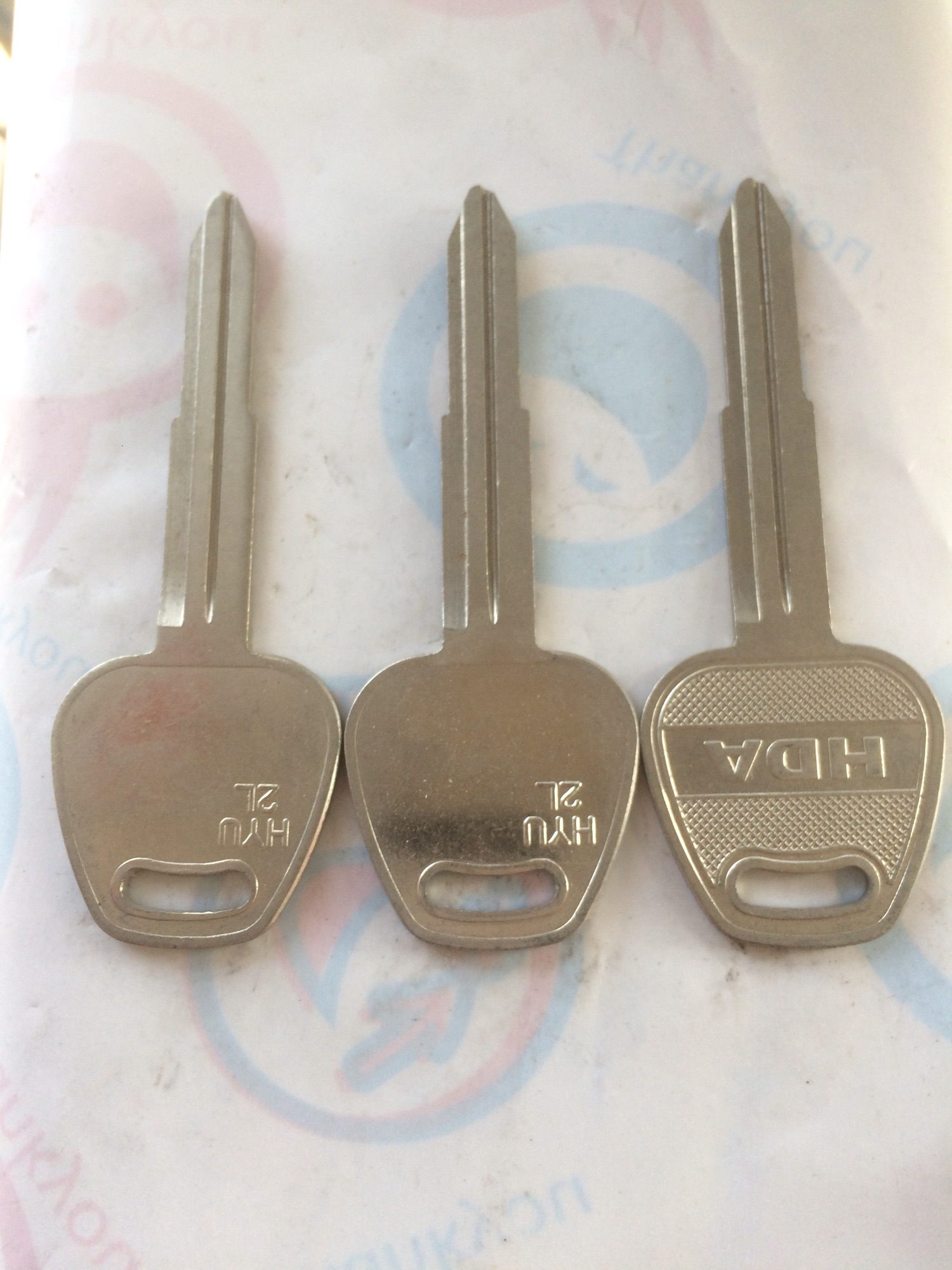 Phôi chìa khoá Ô.tô loại rảnh trái ( combo 3 chìa )