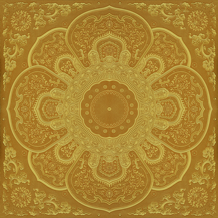 Tranh dán tường phông nền thờ cúng giả trúc chỉ vuông khổ nhỏ nhiều mẫu mã và kích thước TTBT_003