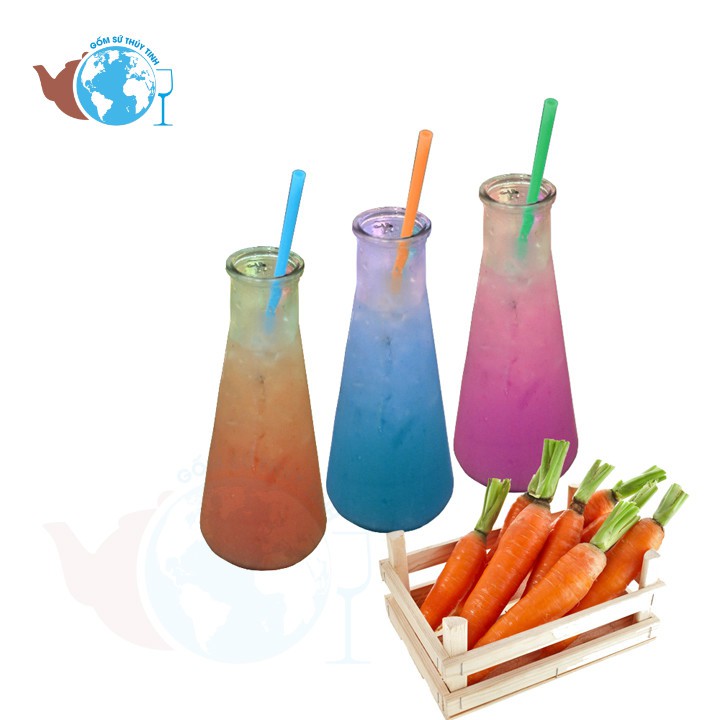 Chai thủy tinh TAM GIÁC 350ml nút bần