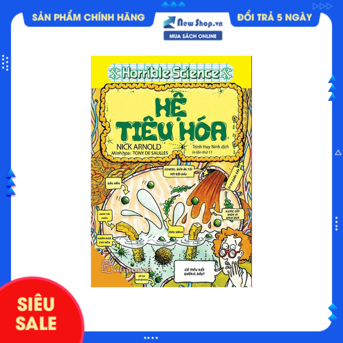 Sách - horrible science - hệ tiêu hóa - newshop