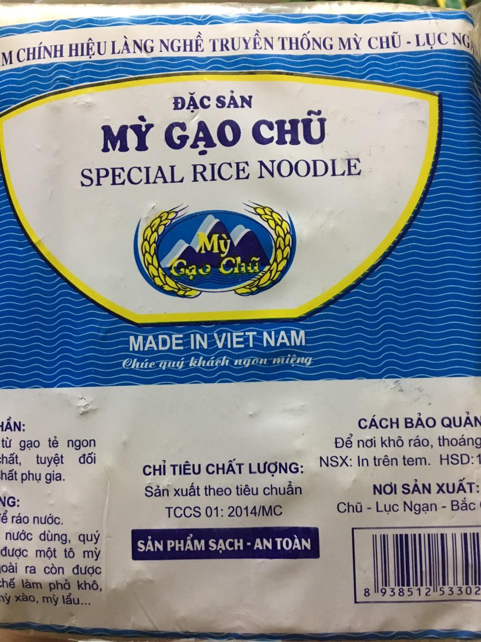 Mì Chũ chính gốc Bắc Giang (Phở khô)