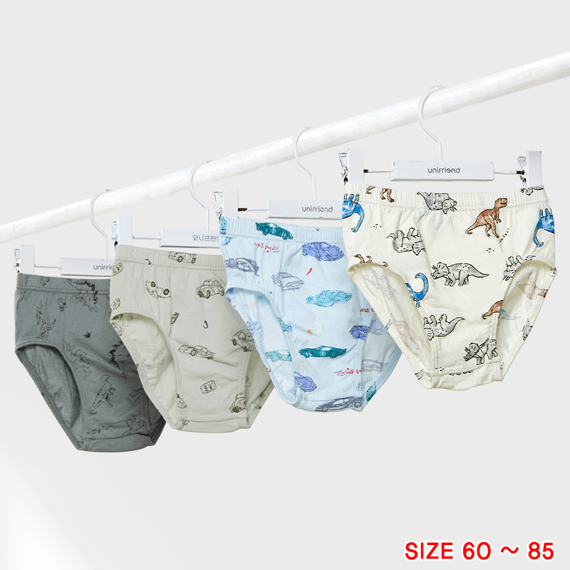 Set 4 quần chip cotton cho bé trai Unifriend Hàn Quốc