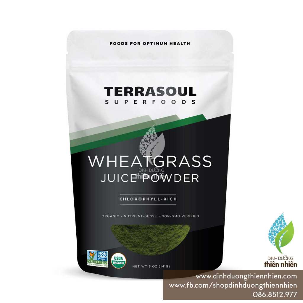 HCMBột Nước Ép Cỏ Lúa Mì Terrasoul Superfoods Organic Wheat Grass Juice