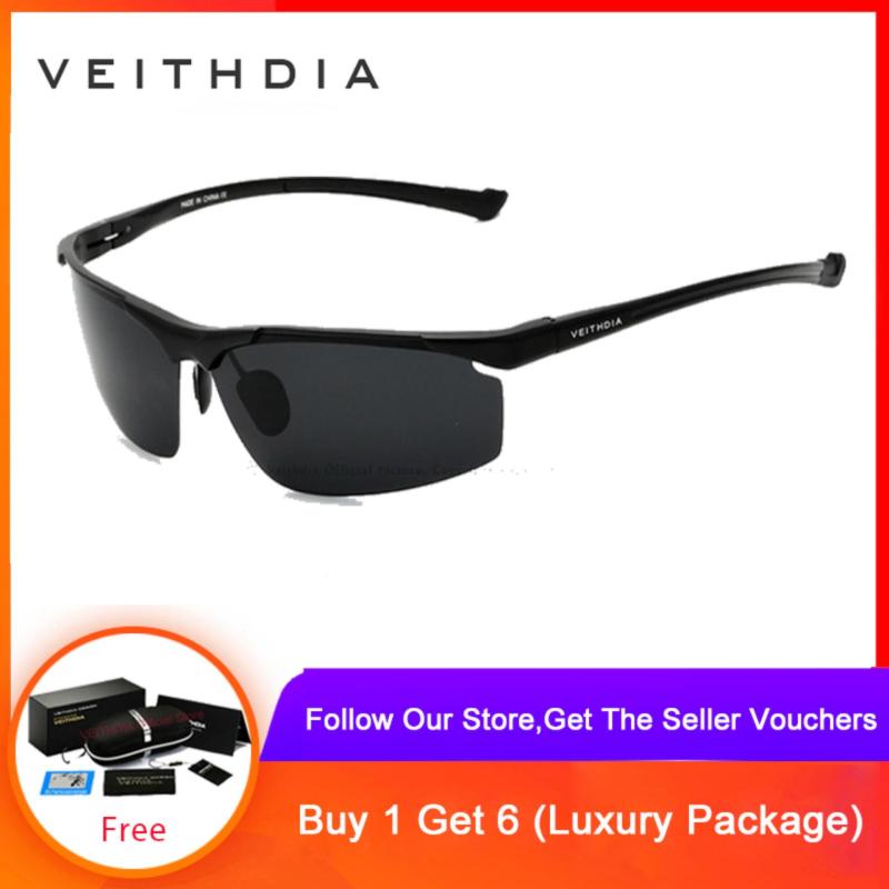 Mua VEITHDIA Aluminum Magnesium Rimless Mens Sunglasses Polarized Sun Glasses Eyewear Accessories For Men 6587