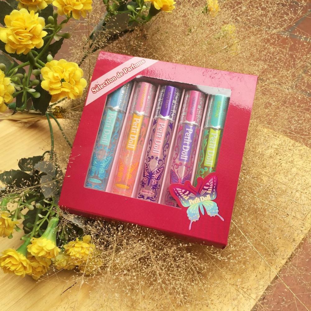 Set 5 chai nước hoa mini Peptit Doll (Nội địa Nhật Bản) 5x5ml