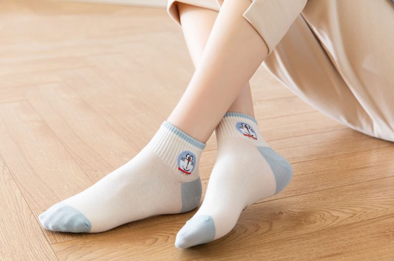 Set 10 Đôi Tất Vớ Nữ Ngắn Cổ Doremoon Siêu Đẹp