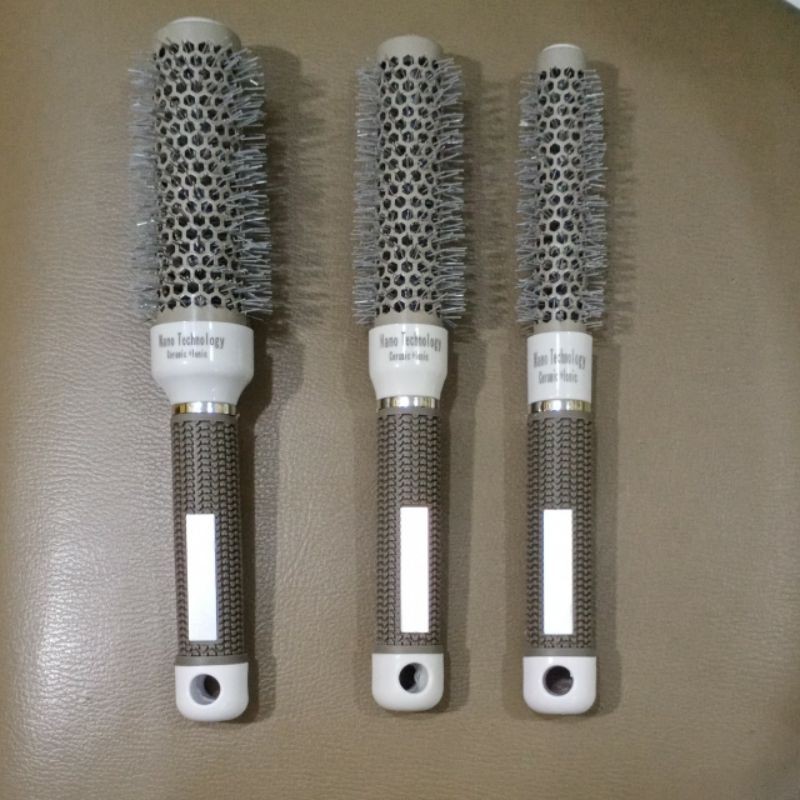 Lược sấy tròn tóc tạo kiểu INOX / TITAN CAO CẤP không Nhôm không Sắt Ống to nhỏ dễ cầm dễ sử dụng an toàn