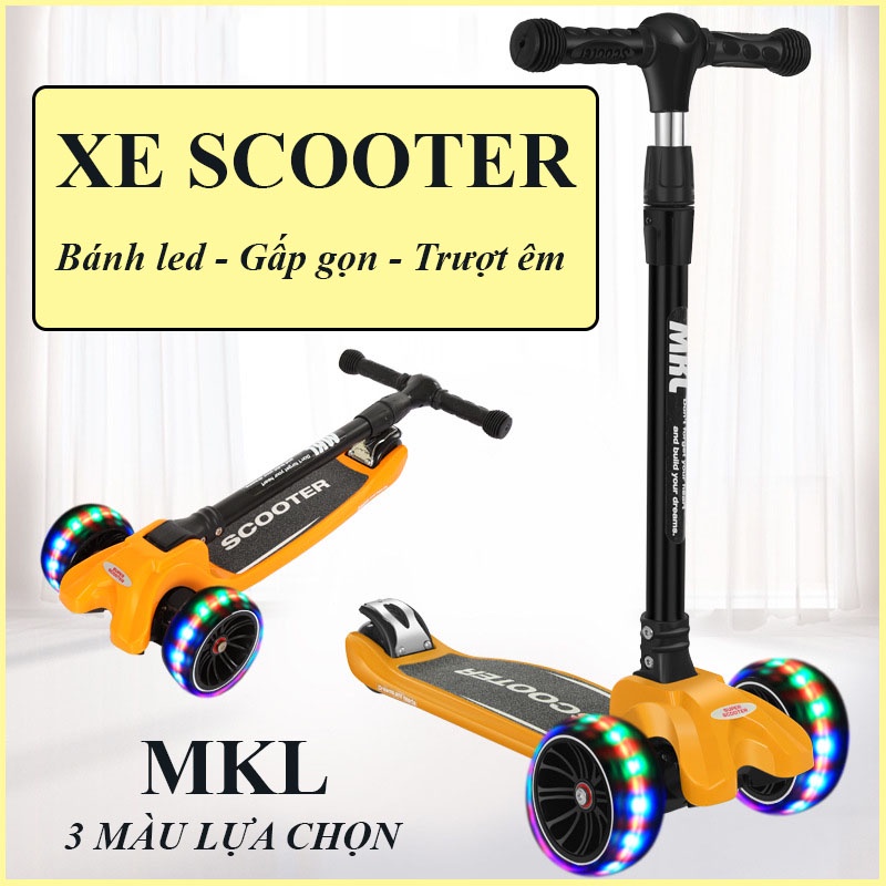 Xe trượt Scooter cao cấp xuất Mỹ- bánh to phát sang -hieu MKL