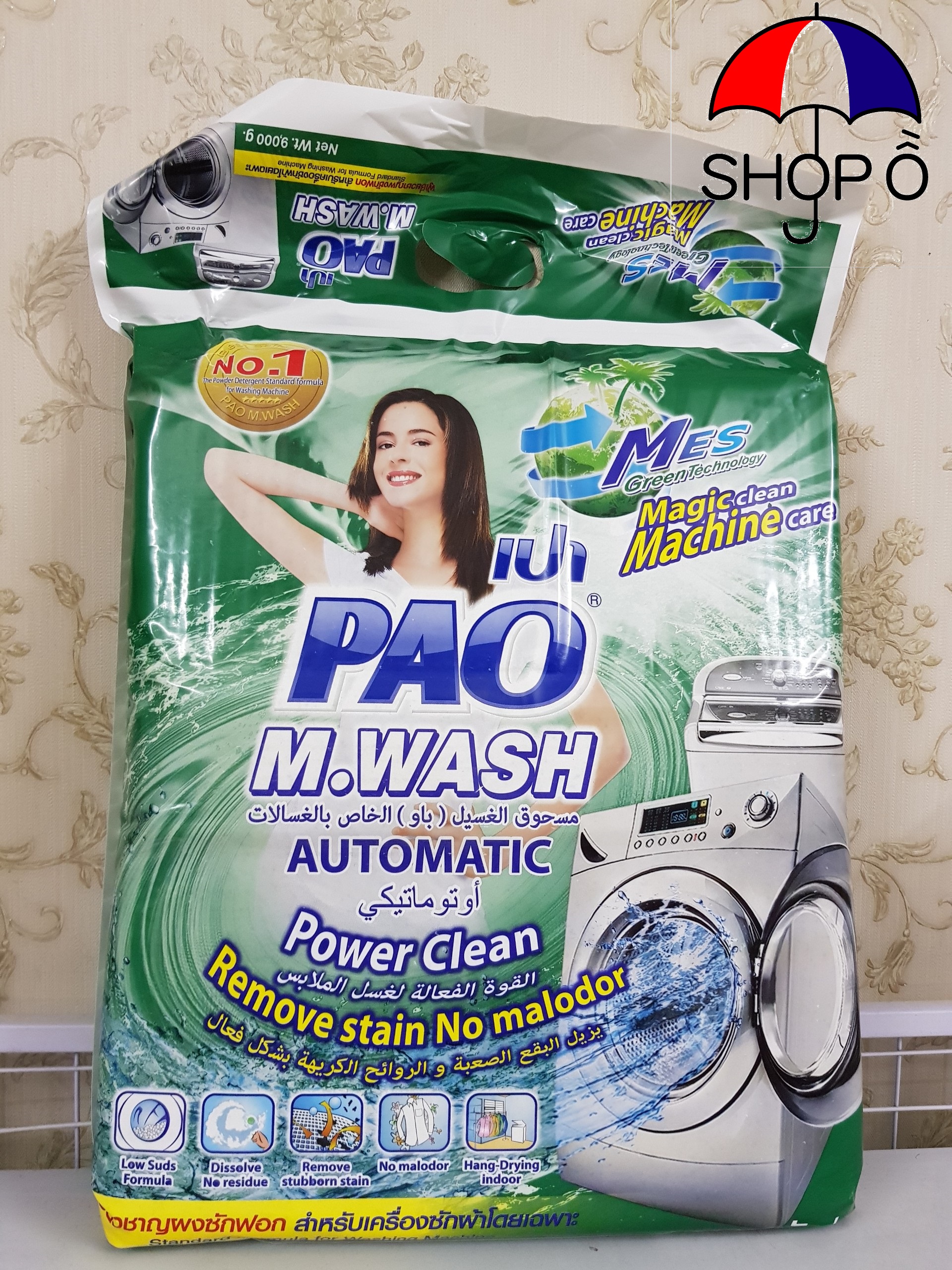 [HCM]Bột giặt Pao 9kg