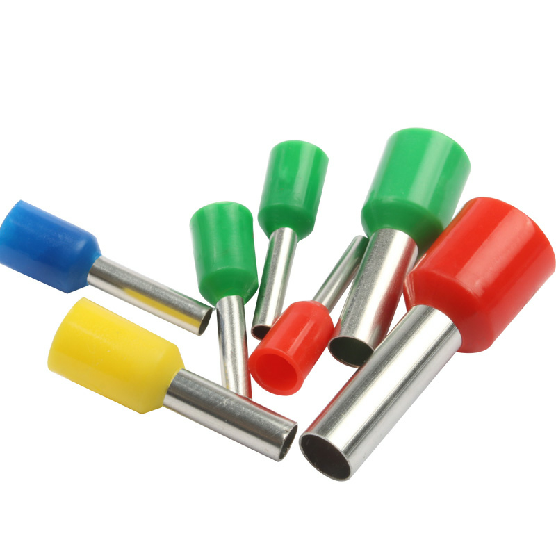 100 cái Đầu cos pin rỗng (pin thông) E0.5-08; E0.75-08; E1.0-08; E1.5-08; E2.5-08; E4.0-09; E6.0-12; E10-12; E16-12