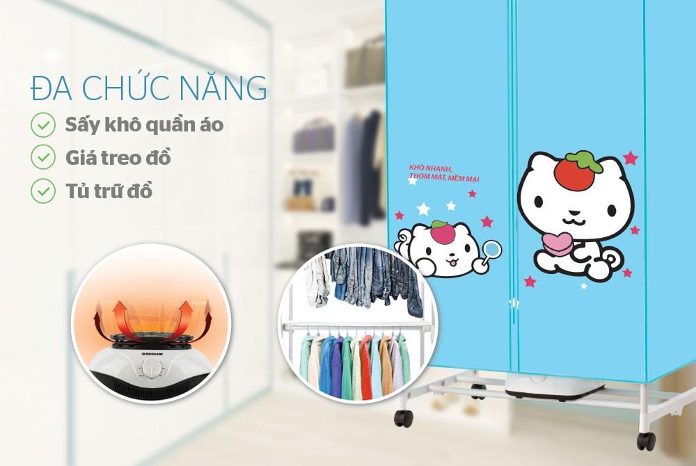 Máy sấy quần áo SUNHOUSE SHD2702