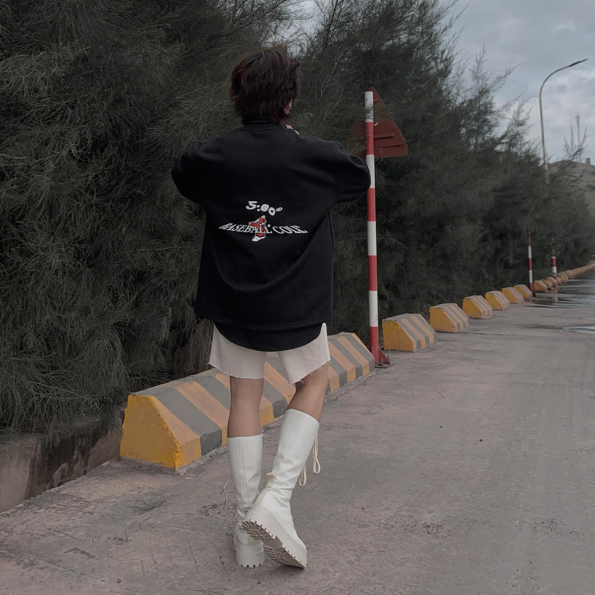 Áo Sweater 5AM ss4.2 hoạ tiết bóng chày