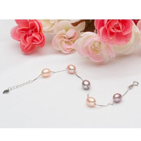 [HCM]lắc tay bạc phối ngọc trai thật style hàn quốc
