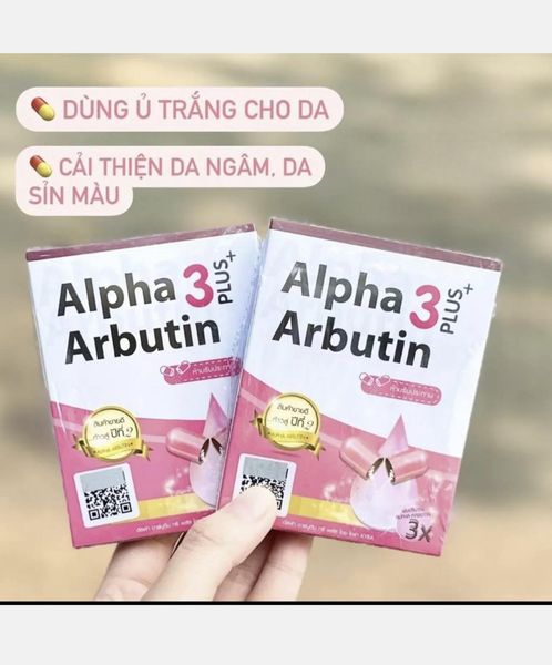 combo Sữa dưỡng ẩm Vaseline 50x & vỉ Alpha Arbutin