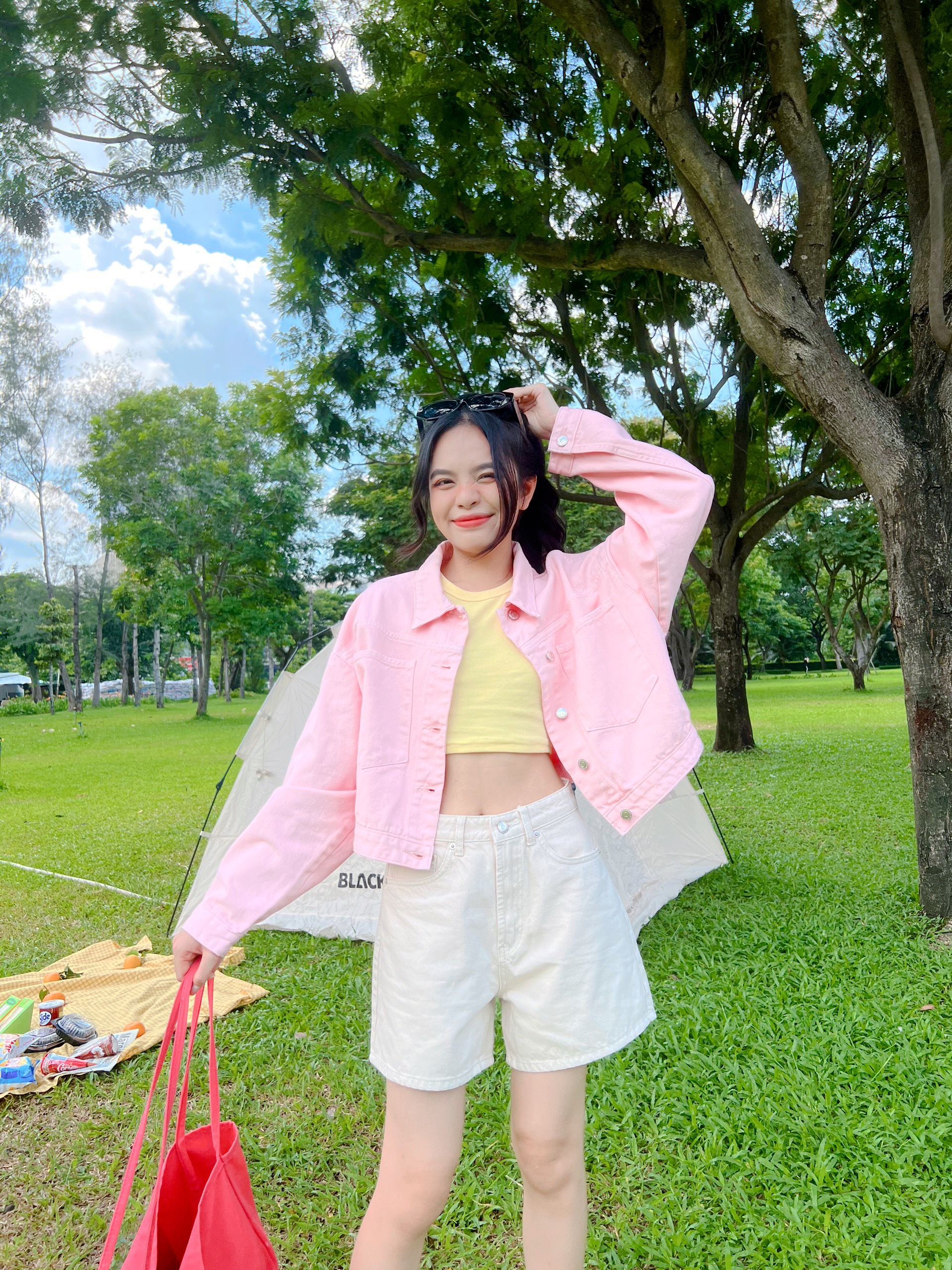 Áo khoác tay dài croptop CROPPED JACKET