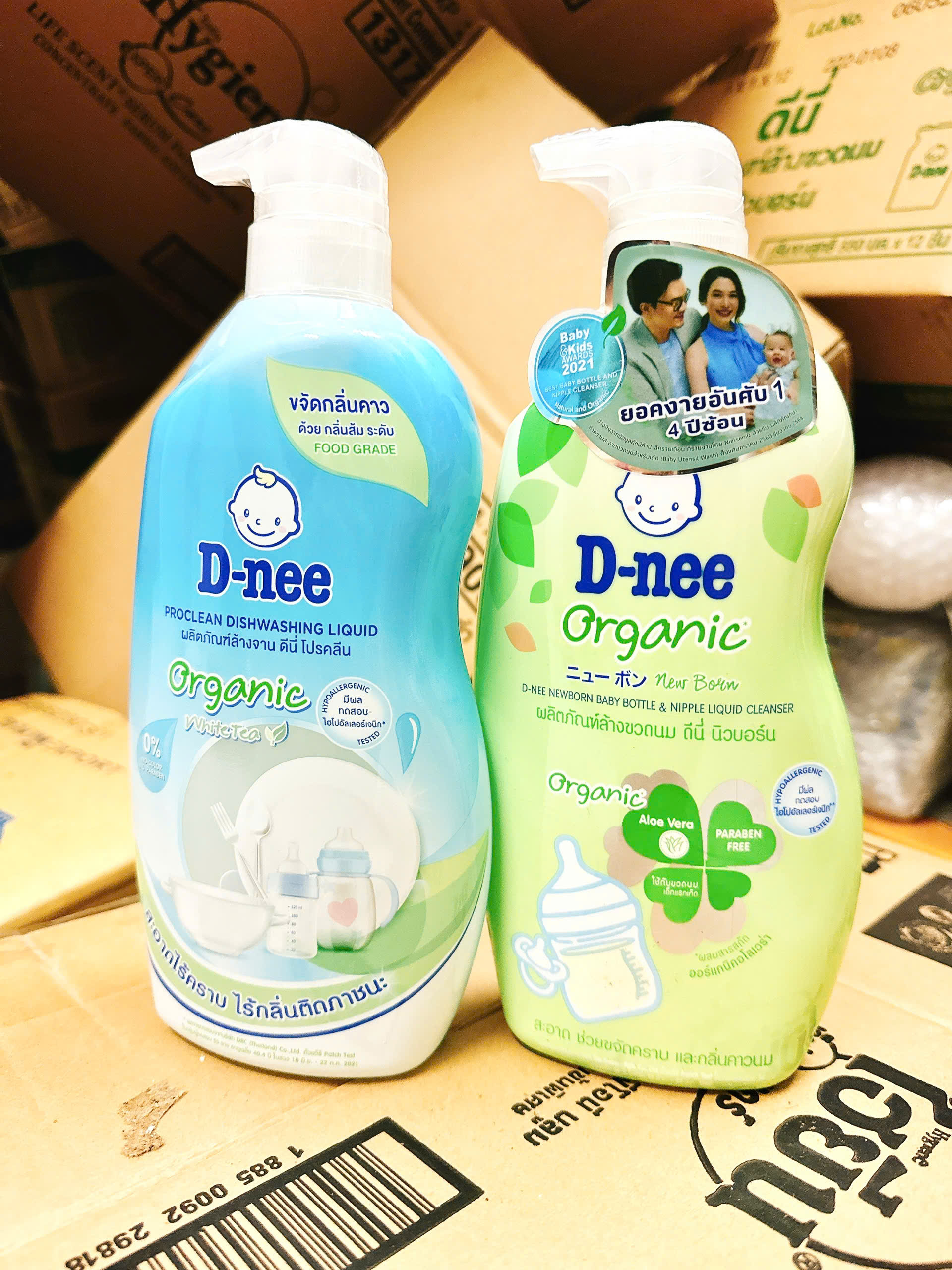 Nước Rửa Bình Sữa Dnee White Tea Organic 600ml
