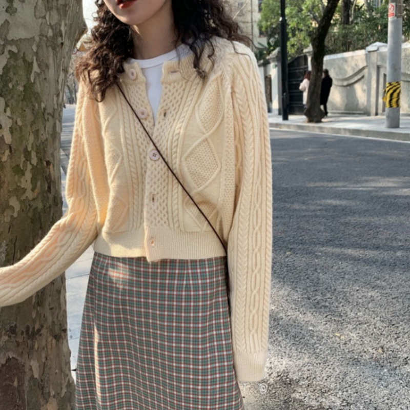[HCM]Áo khoác len cardigan phong cách thời trang Hàn quốc