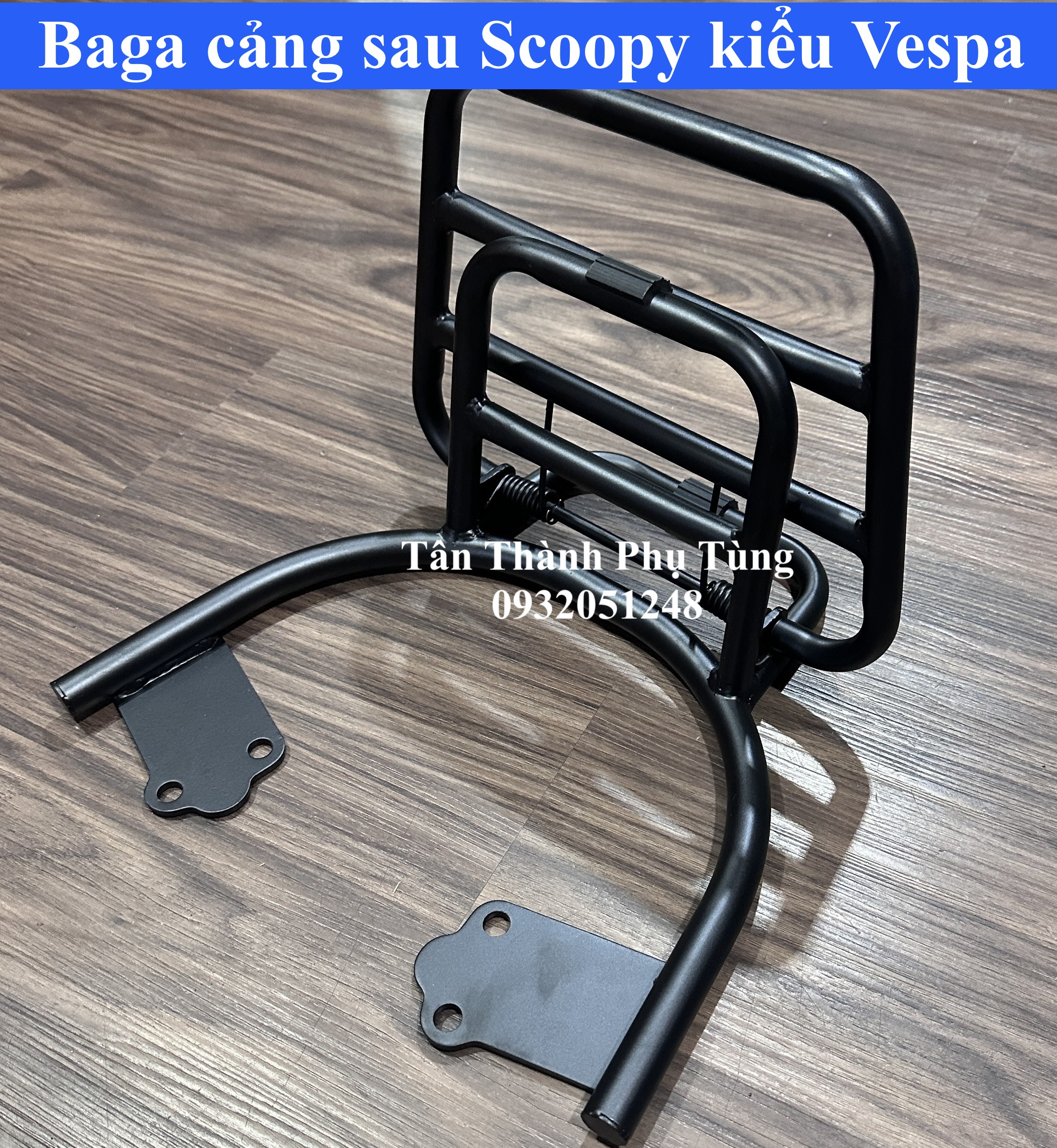 Baga cảng sau Scoopy kiểu Vespa có tựa