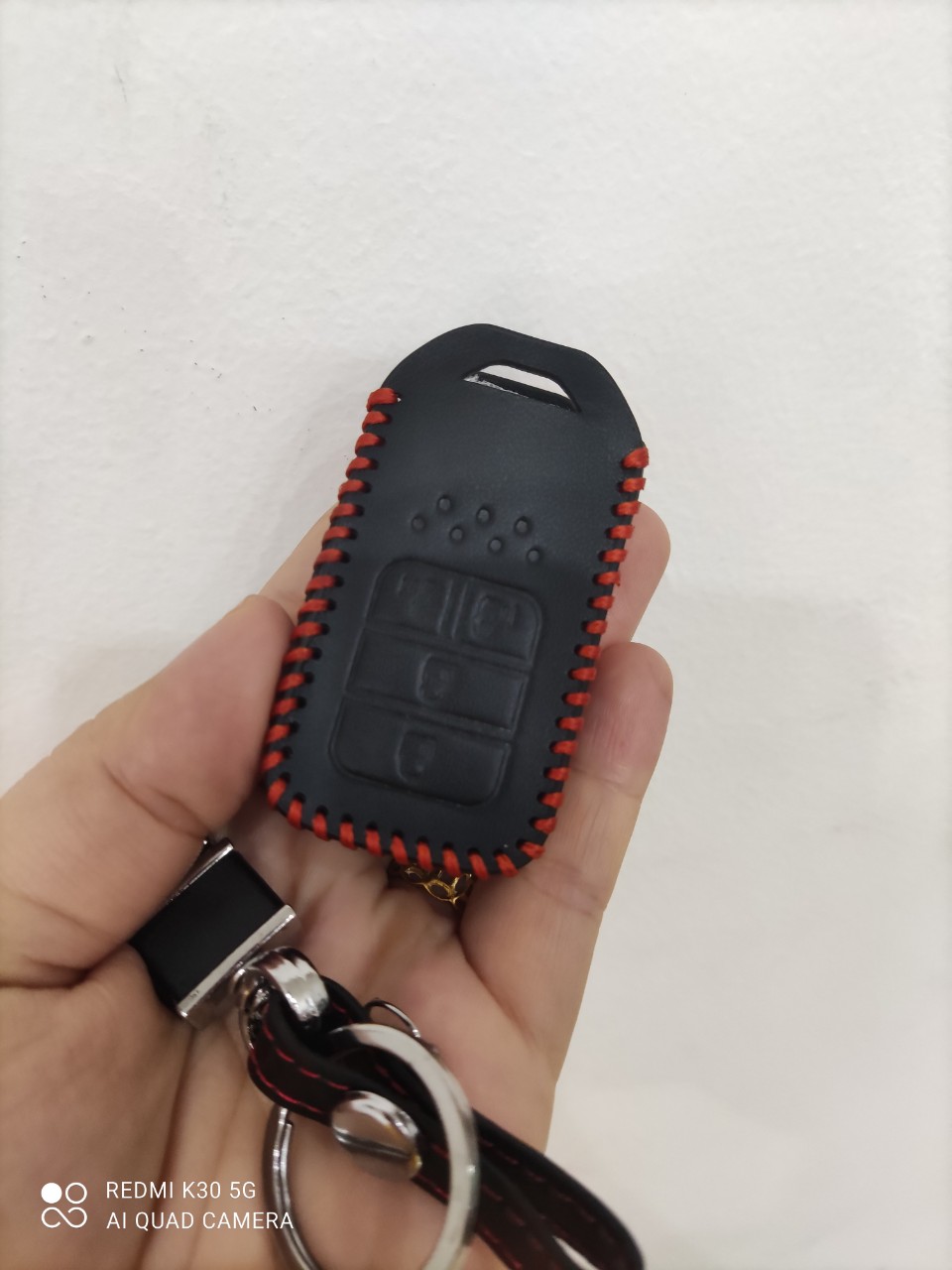 Bao da chìa khóa xe Honda City, Civic, CRV - kèm móc khóa tiện dụng R02