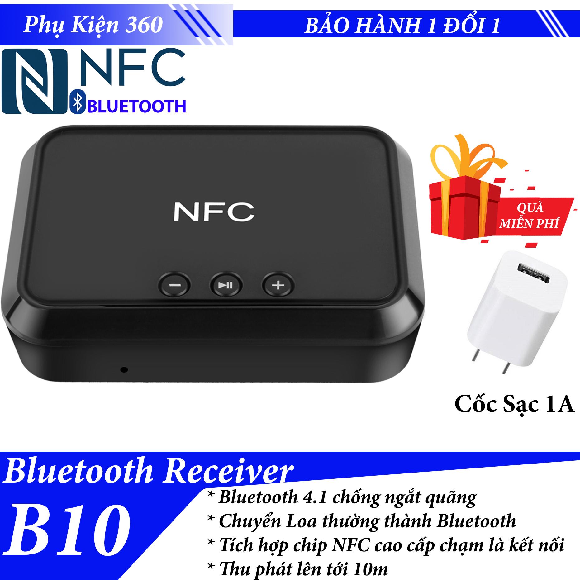 [Tặng ngay] Cốc sạc trị giá 139k KHI MUA Thiết Bị Nhận Bluetooth Cho Loa Và Amply BL-B10 NFC - Desktop Bluetooth Receiver