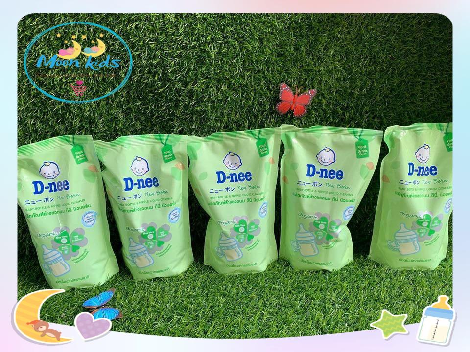 [HCM] [ mẫu mới ] Nước rửa bình sữa Dnee  Organic Thái Lan túi 600ml