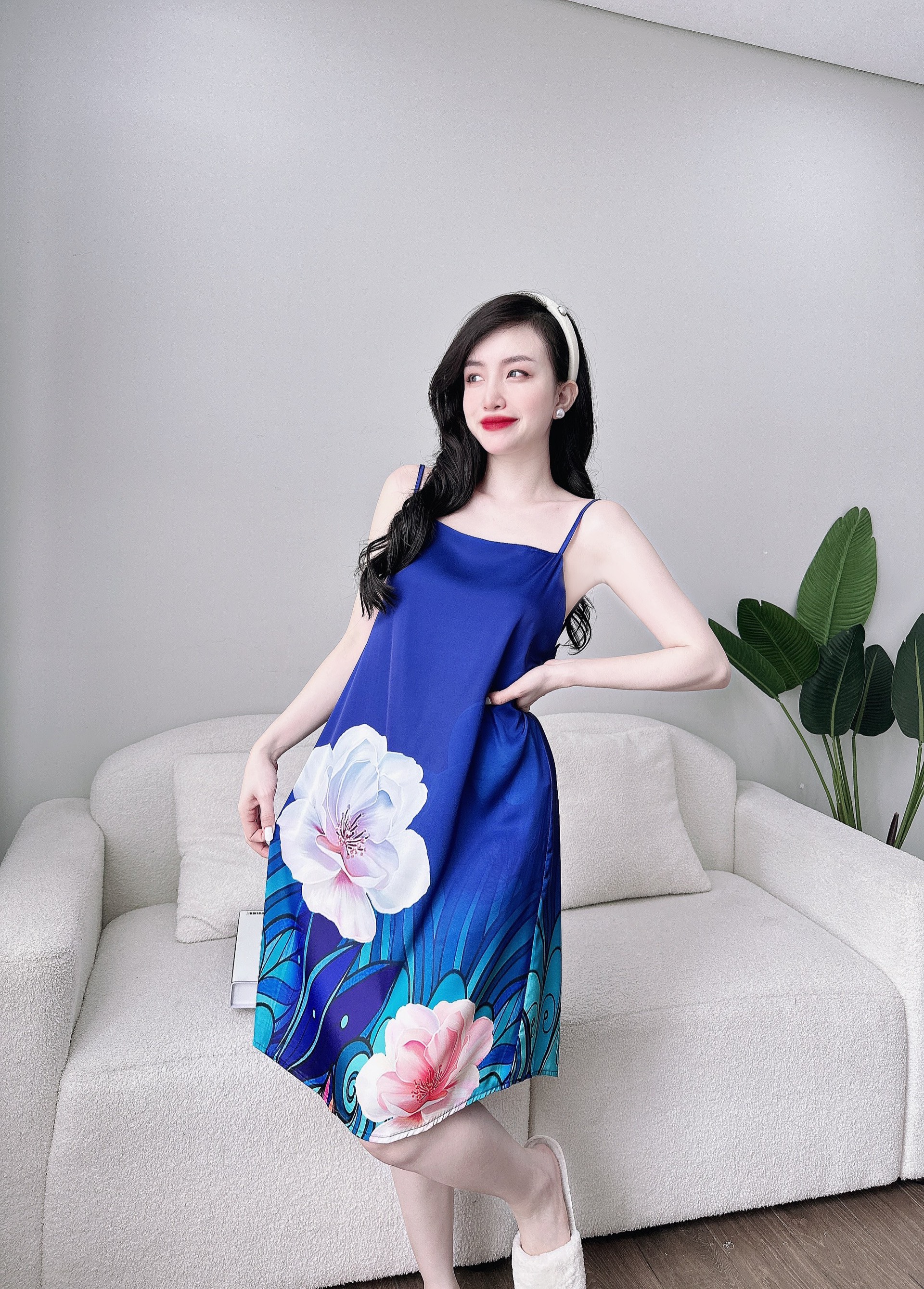 [HCM]DB116- Đầm Lụa Trơn Cao Cấp
