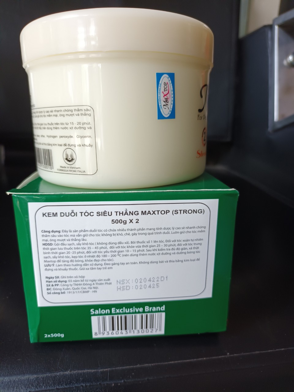 Thuốc Ép Duỗi Siêu Khoẻ Maxtop 500ml x2