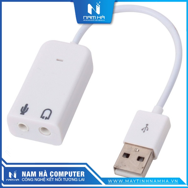 Cáp chuyển USB to Sound Card 7.1 (Chuyển âm thanh từ USB ra 3.5)