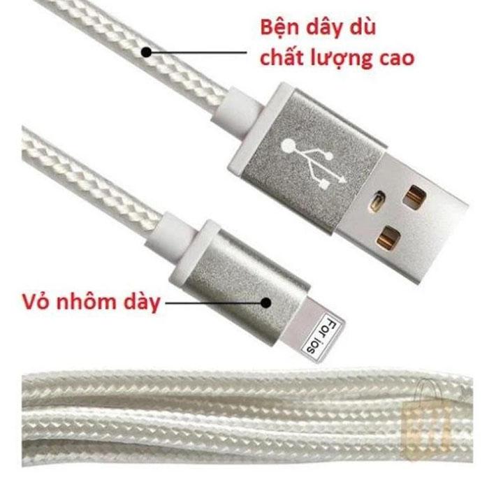 Cáp sạc dây DÙ DÀI 3m cổng Lightning  iPhone