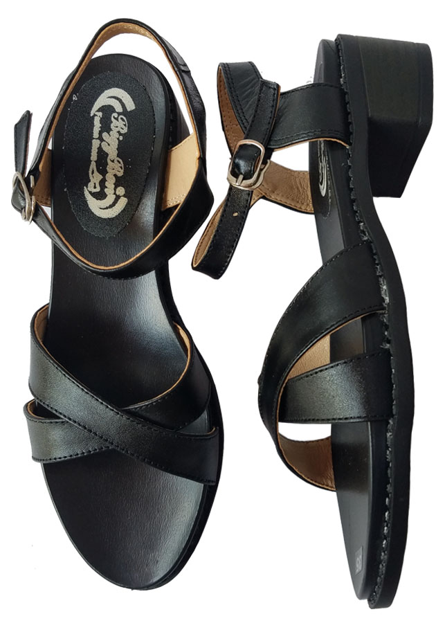 Giày Sandal Nữ Cao Gót Da Bò BIGBEN CG103
