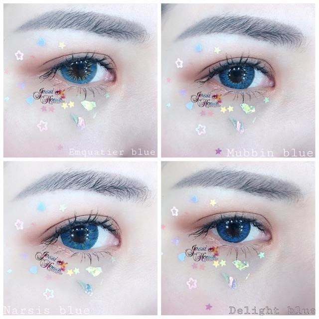 Contact Lens Blue Emquatier - Sử Dụng 1 Năm Tặng Kèm Khay Đựng