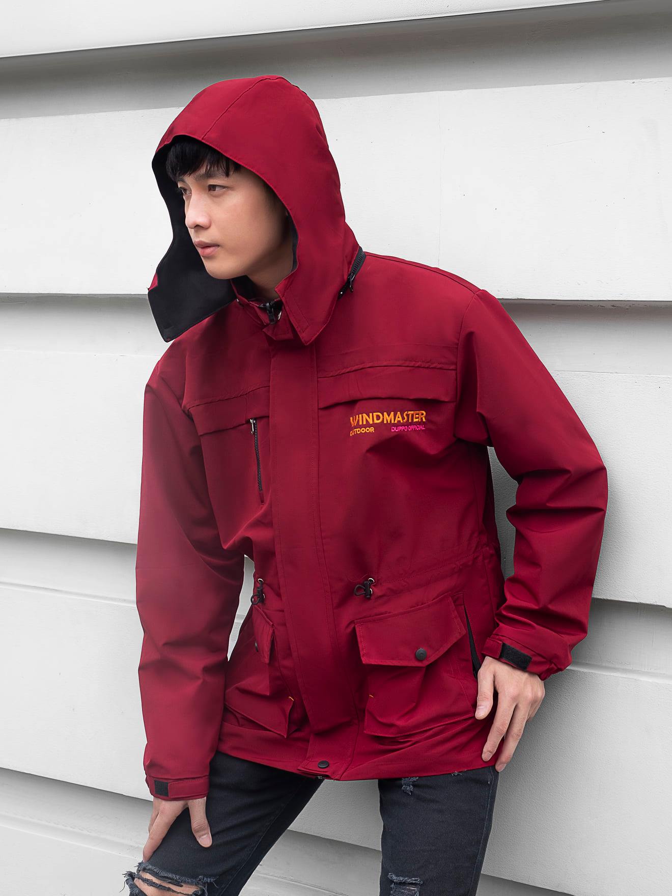[HCM]Áo khoác dù WindMaster Jacket (Plus+) Logo thêu - Duppo