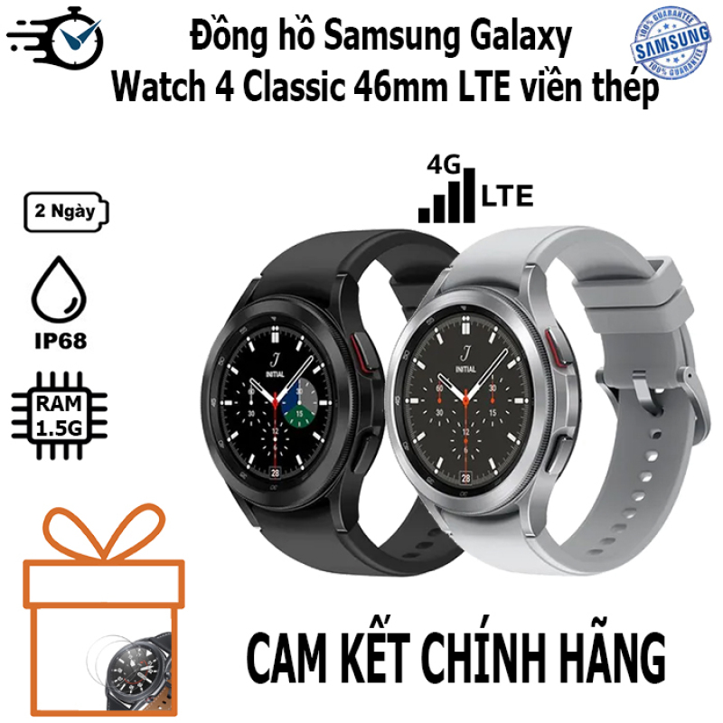Đồng hồ Samsung Galaxy Watch 4 Classic 42mm & 46mm GPS- LTE viền thép - Xách tay nobox