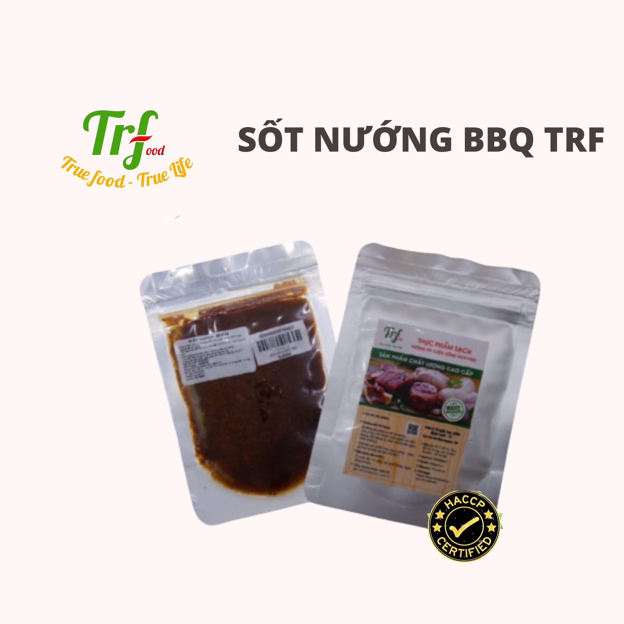 Sốt thịt nướng BBQ Truefood túi 100ml dùng cho 500g thịt [HN ship hỏa tốc]