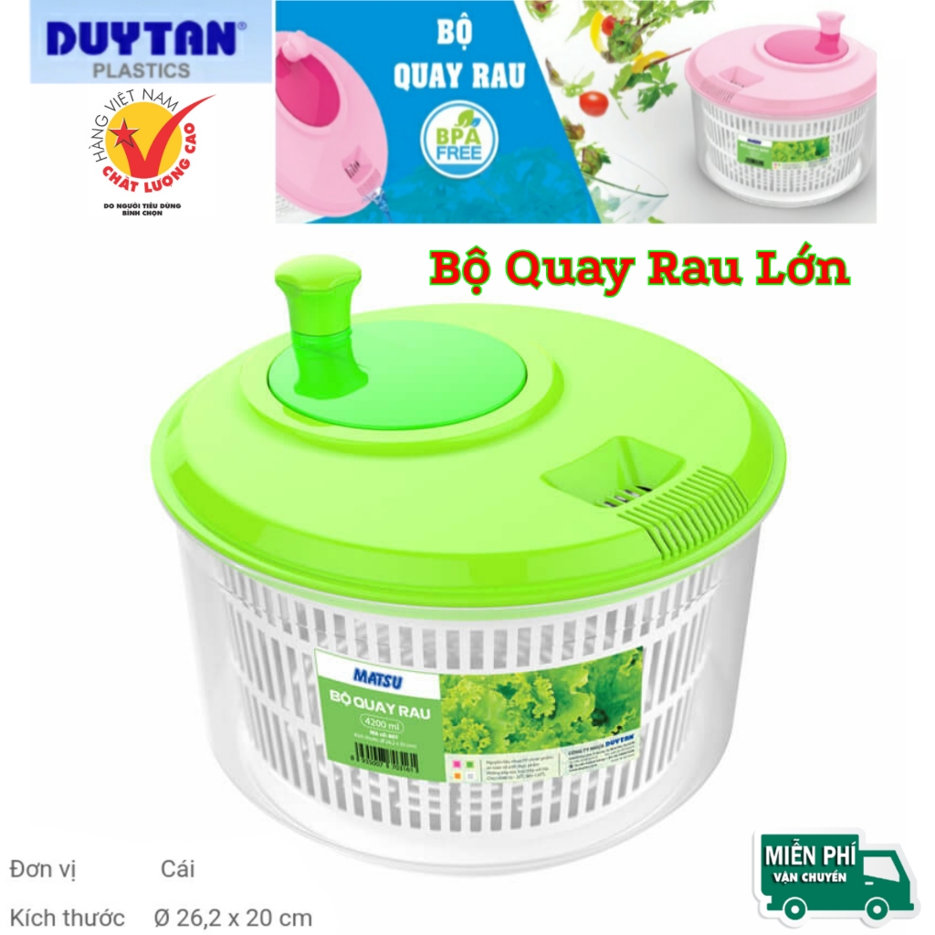 [HCM]Bộ quay rau lớn Duy Tân (Ø 262 x 20 cm)