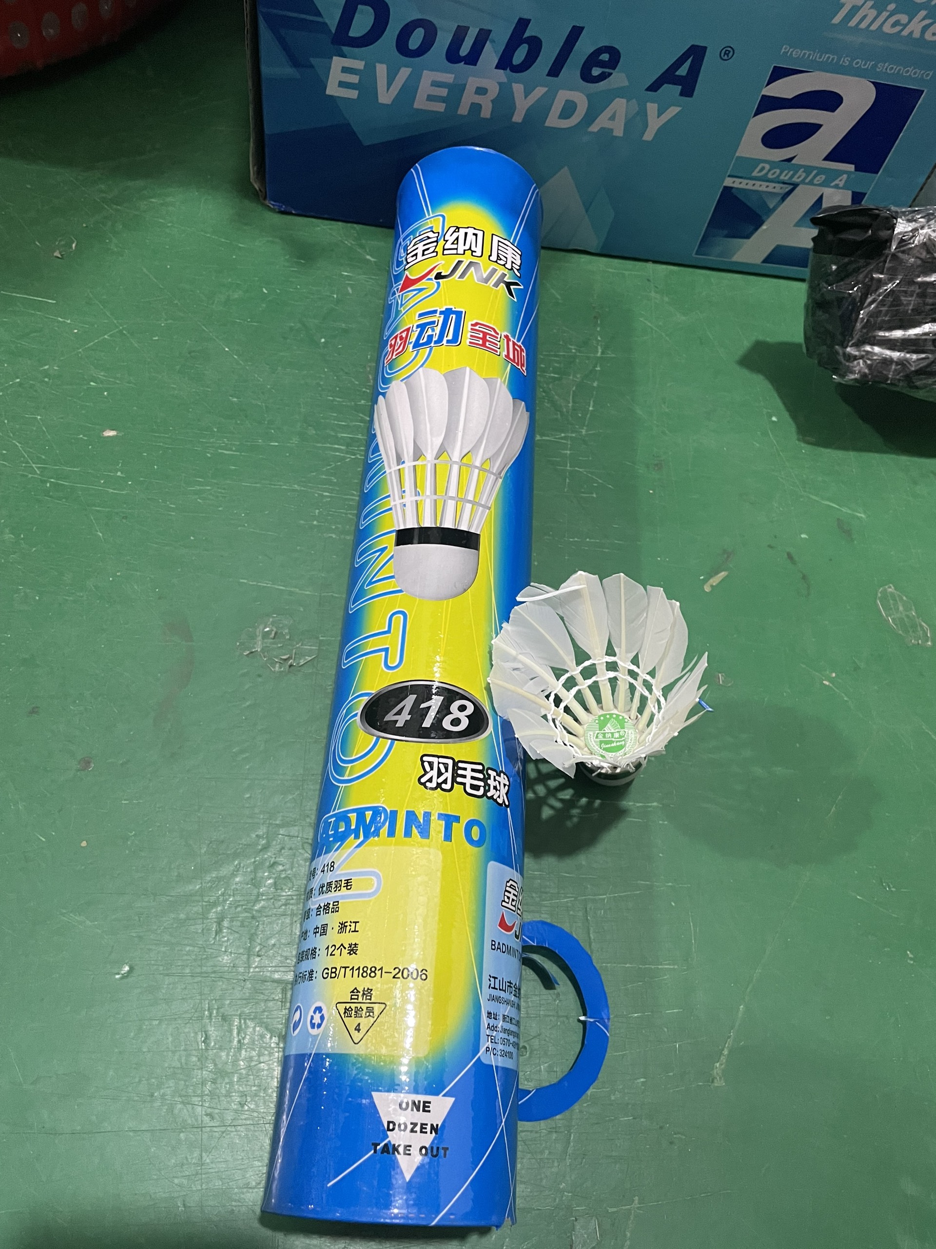 (Ống 12 Trái) Quả Cầu Lông 418 - Trái cầu lông lông vũ