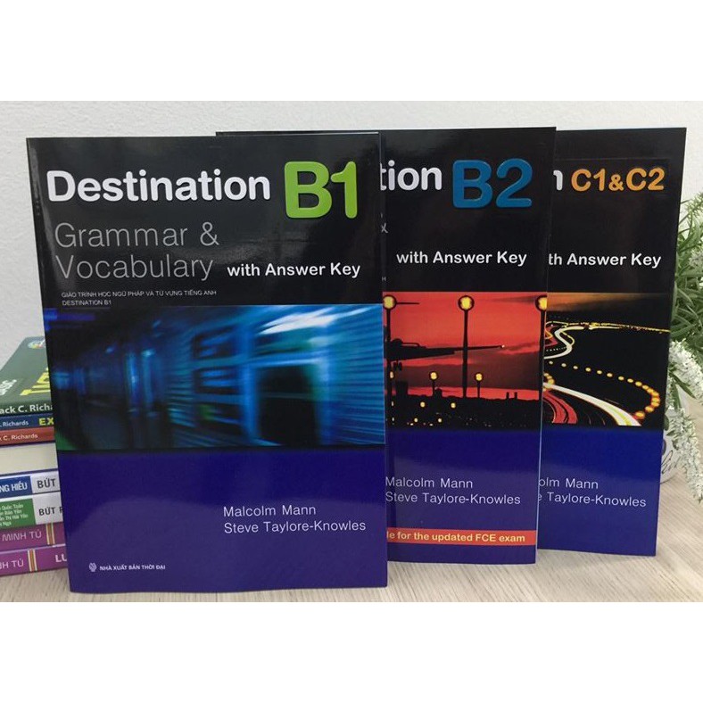 Sách - Combo 3 Cuốn Destination Grammar & Vocabulary B1, B2 Và C1&C2