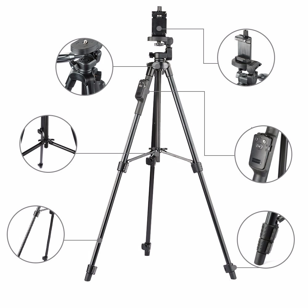 [HCM]Chân Đế Dùng Cho Máy Ảnh Điện Thoại Tripod TTX-6218 - Tặng kèm remote và túi đựng tiện lợi