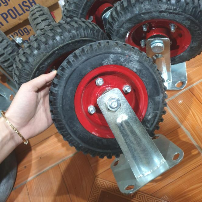 BỘ 2 BÁNH XE ĐẨY HÀNG 200mm cố định chịu tải 500kg