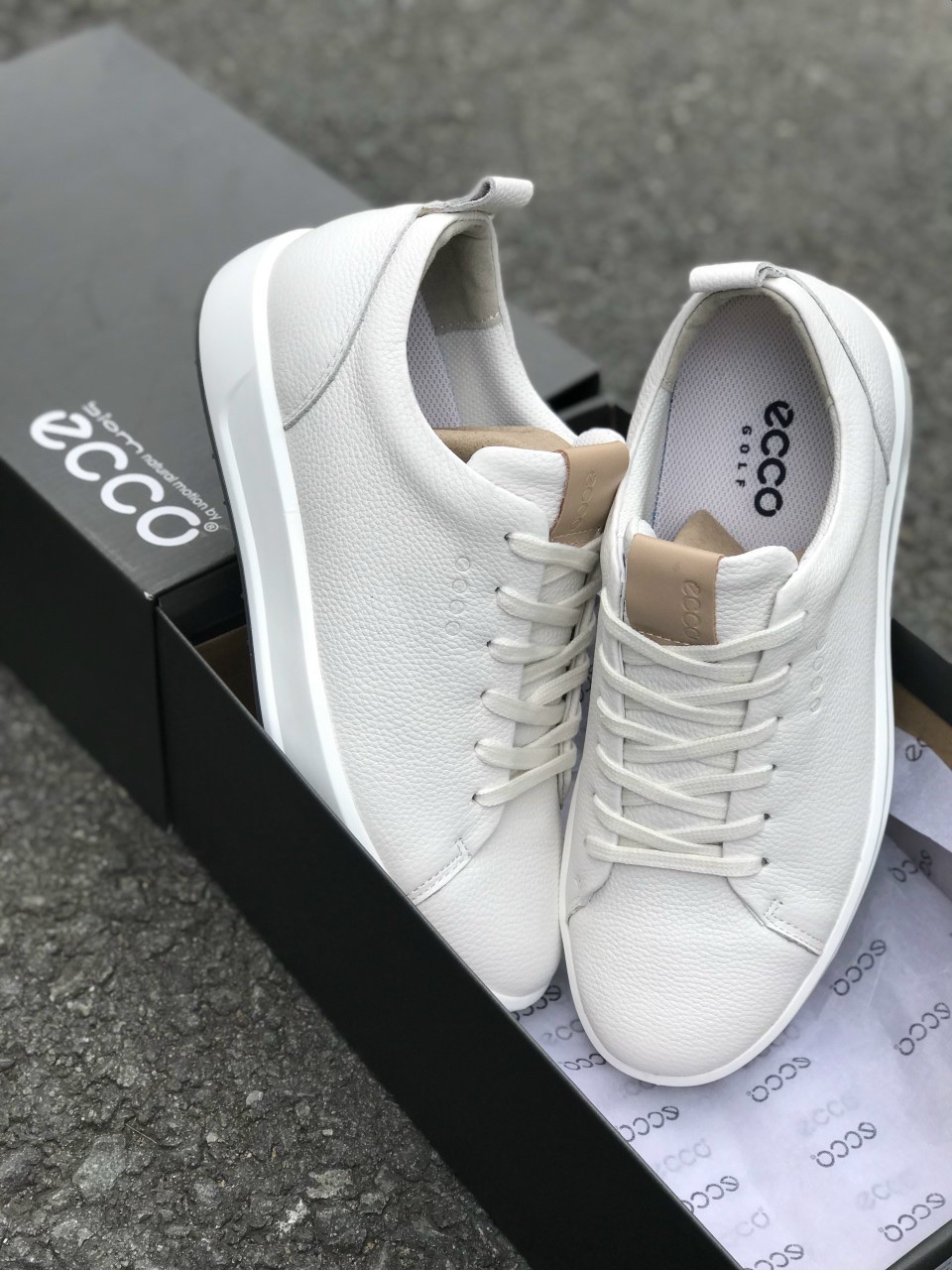 Socks gift - Freeship - Ecco  Golf Shoes Unisex [Leather] [ Waterproof]