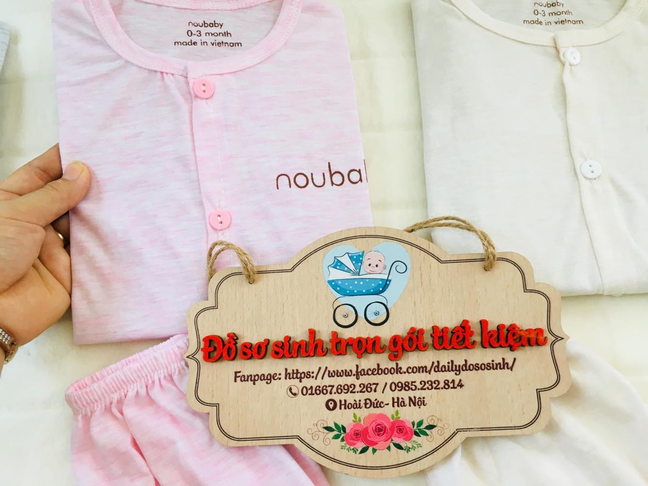 BỘ NOUBABY DÀI TAY CÚC GIỮA CHẤT COTTON