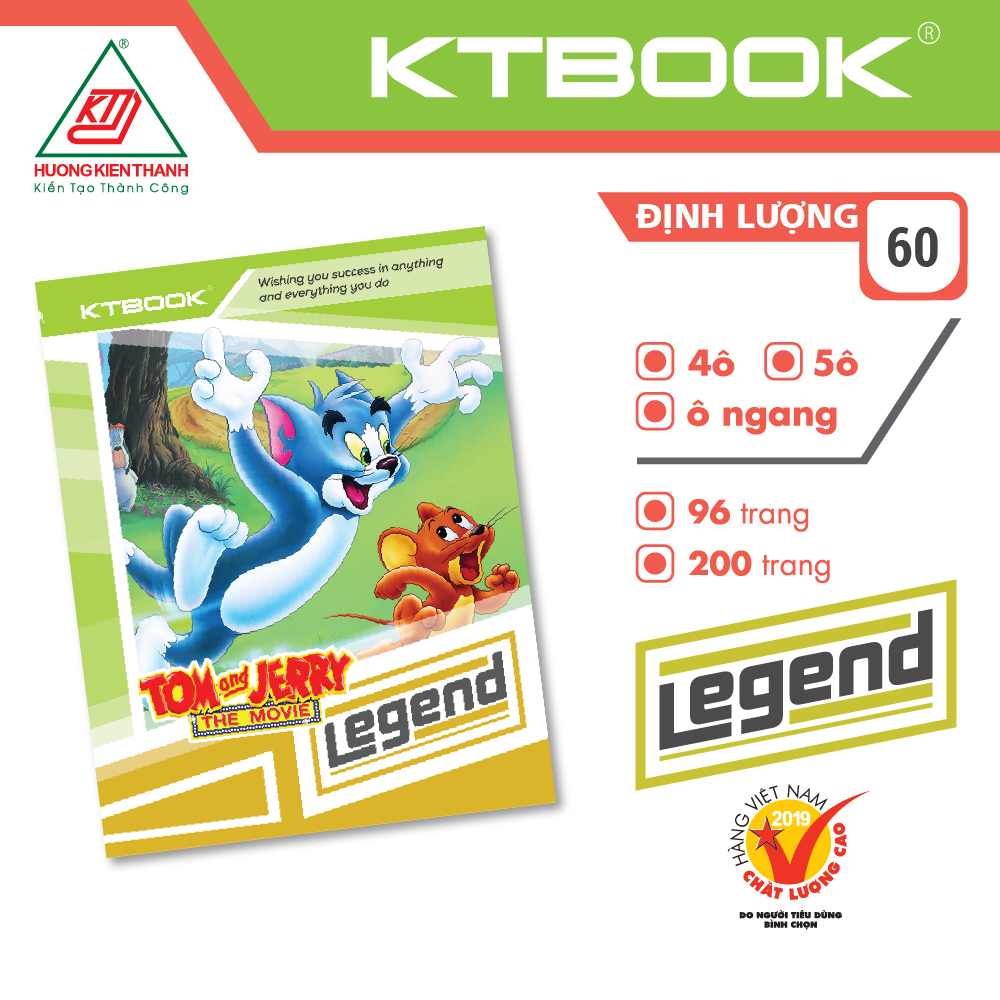 Gói 10 cuốn Tập học sinh cao cấp giá rẻ Legend giấy trắng ĐL 60 gsm
