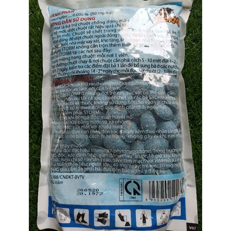 1 kg thuốc diệt chuột dạng viên Storm