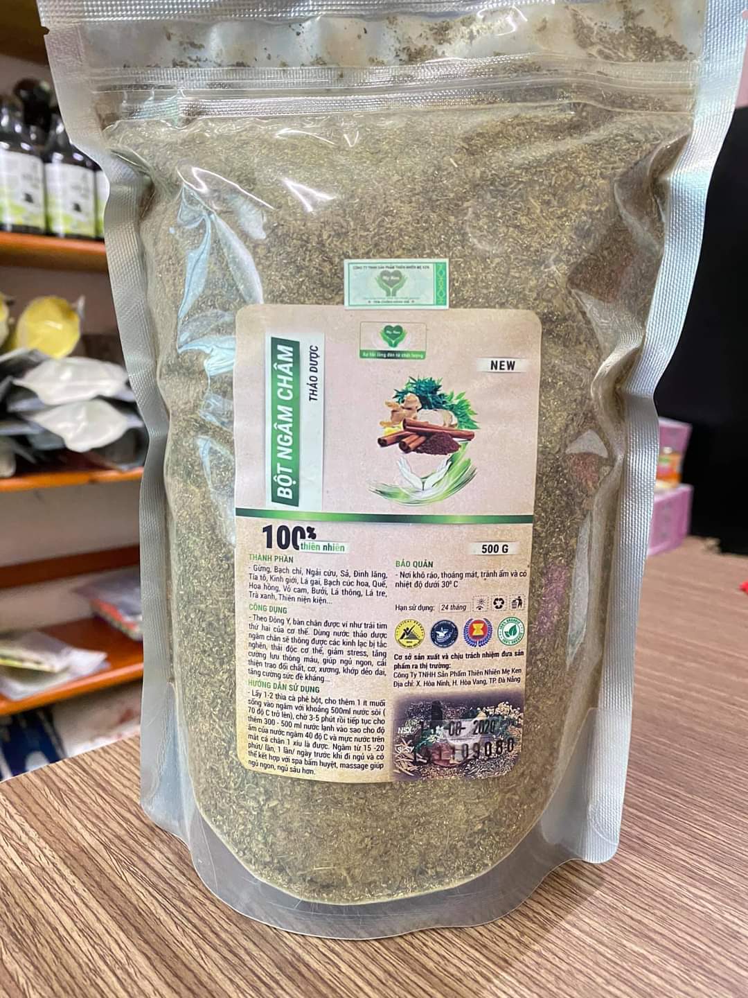 BỘT NGÂM CHÂN THẢO DƯỢC MẸ KEN- Gói 500gr
